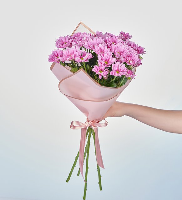 Pembe Papatyalar iek Buketi